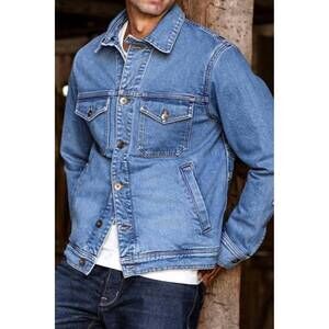 NEW WIESMADE artcher broken twill denim jacket in salt wash